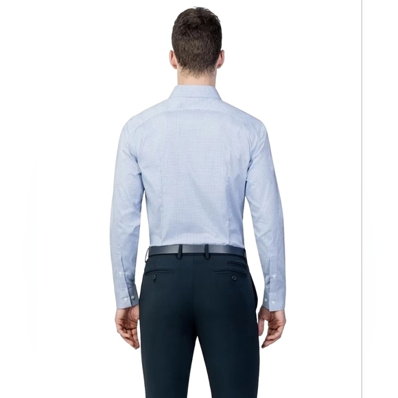 Ministry of Supply Men 2XL Slim Aero Dress Shirt Long Sleeve Stretch Button Down - Picture 2 of 6